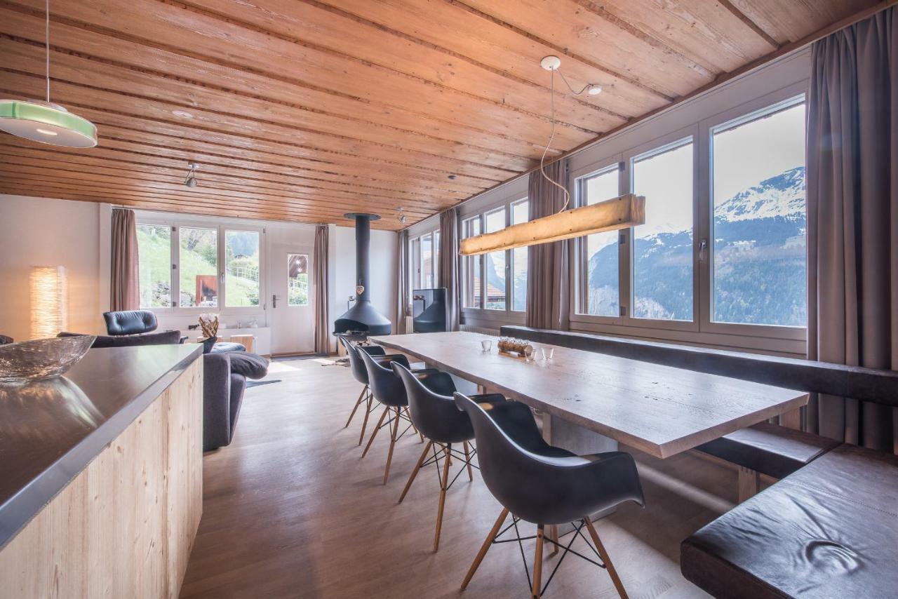 Schweizerheim Residence 11 Wengen Buitenkant foto